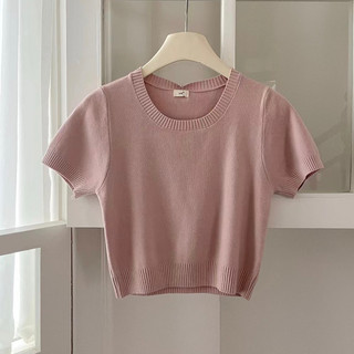 Áo len mỏng cộc tay dáng ngắn (chất đẹp)