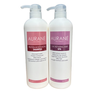 Bộ dầu gội hấp phục hồi tóc hư tổn Aurane Protein Moisturizing 750mlx2