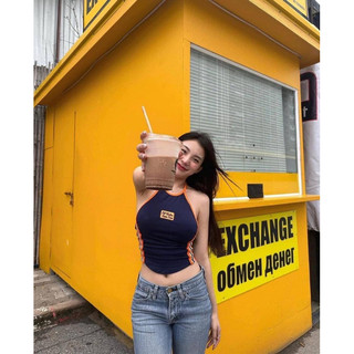 Áo thun top cổ yếm hở lưng nhiều màu