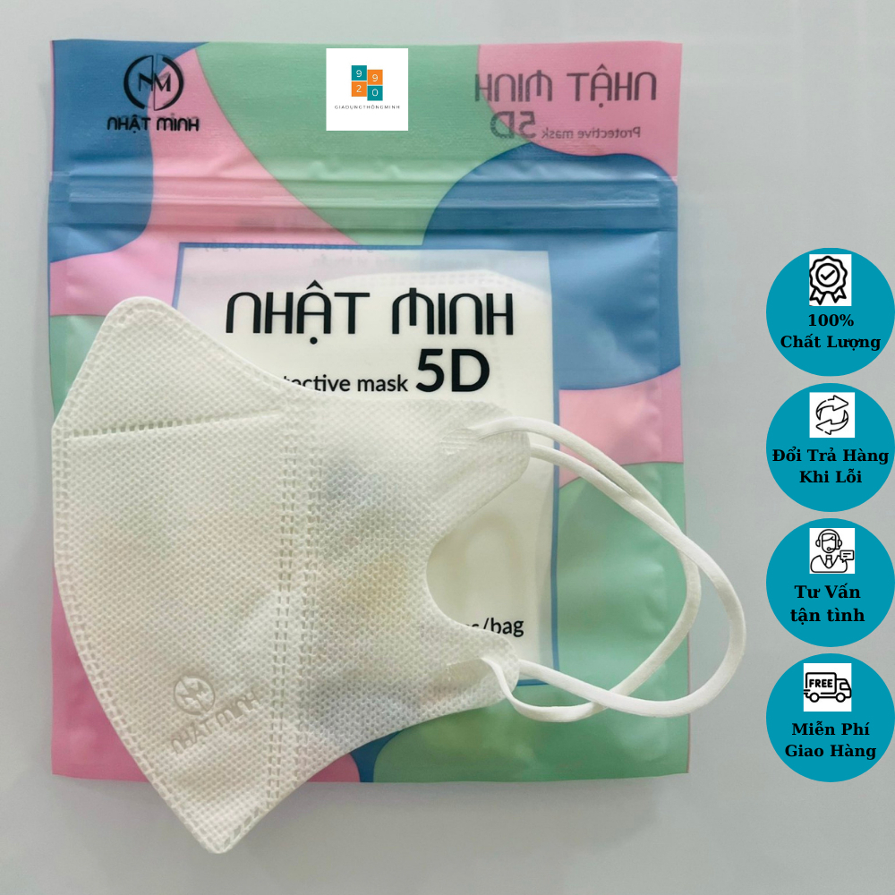 🔥FREESHIP🔥😷THÙNG 200 CHIẾC KHẨU TRANG 5D MASK NHẬT MINH TIỆN LỢI ✔️