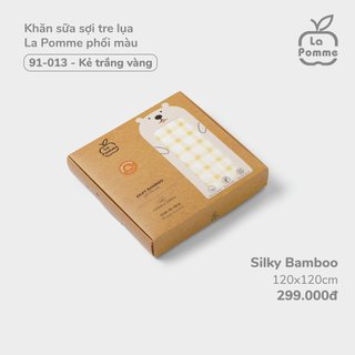 Set 5 Khăn sữa sợi tre 2 lớp La Pomme cao cấp ( 30x30cm), lapomme khăn sữa sơ sinh Chính hãng Việt Nam