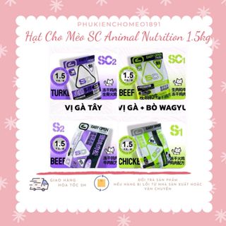 Hạt SC có topping cho mèo mọi lứa tuổi giàu protein bổ sung men vi sinh giúp tiêu hoá tăng cường sức khỏe