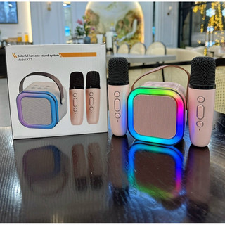 Bộ loa Bluetooth Kèm 2 MiC loa trong nghe bà hát cực hay