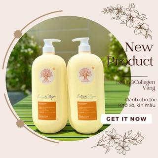 Cặp Dầu gội xả Biotin Collagen Repair Voudioty 2024 Dưỡng tóc siêu mềm mượt Chống rụng kích thích mọc tóc