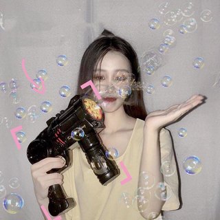 Súng bắn bong bóng máy bắn bóng phụ kiện quay, hot idol sử dụng (Loại siêu Bự)