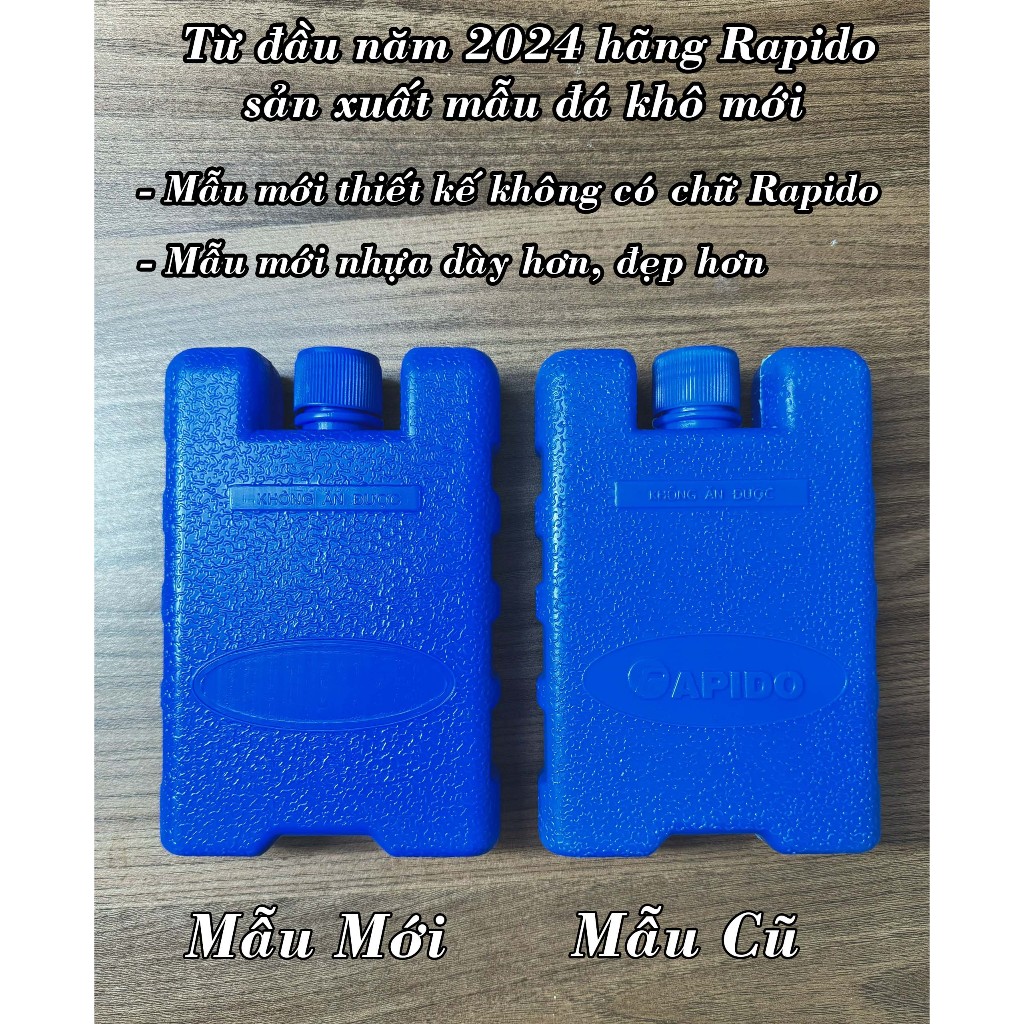 1 Viên Đá Khô Chính Hãng Rapido 500ml Cho Quạt Điều Hòa, Hơi Nước