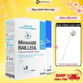 Xịt mọc tóc Minoxidil Bailleul 2% 5% 60ml