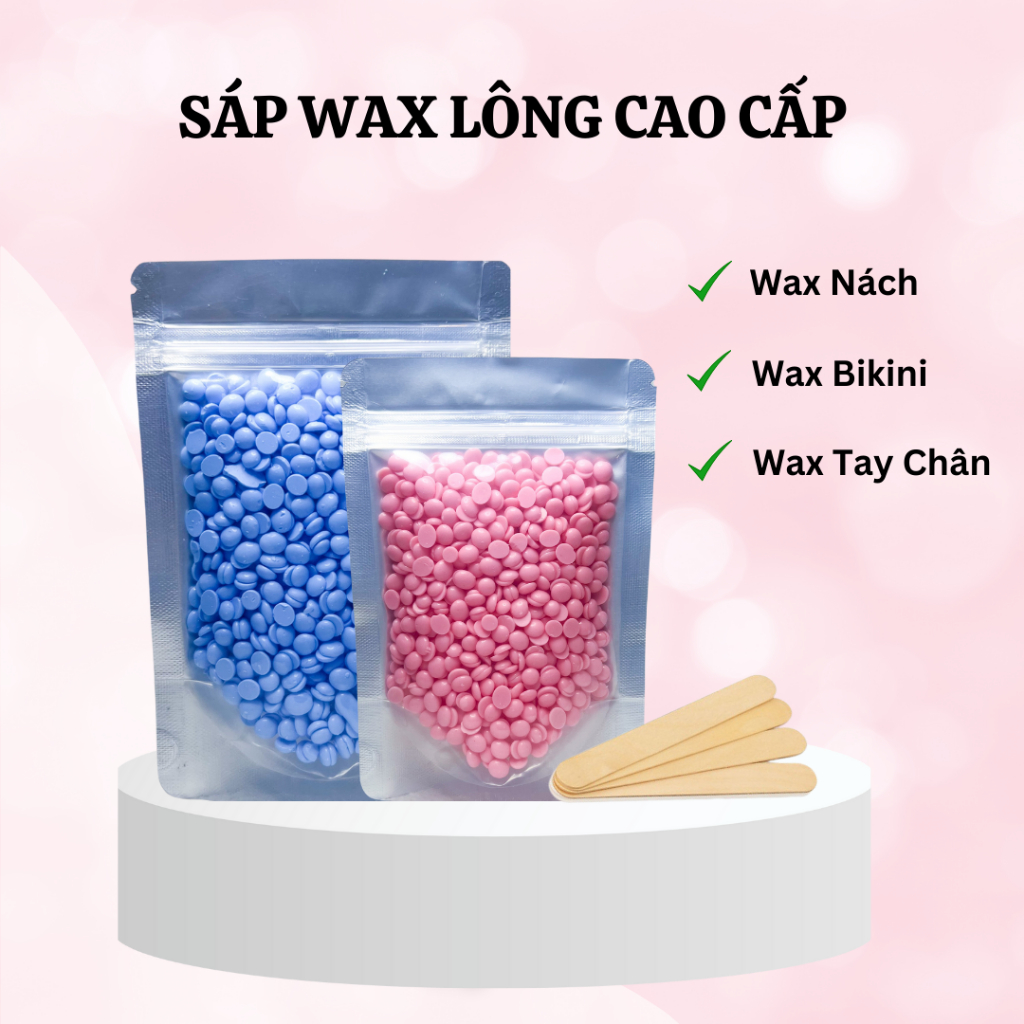 Sáp wax lông nóng Hard Wax Beans MACARON cao cấp nhập khẩu hương thơm nhẹ , dễ chịu ,siêu bám lông PREMIUM