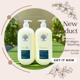 Cặp Dầu gội xả Biotin Collagen Repair Voudioty 2024 Phục hồi hư tổn và kích thích mọc tóc