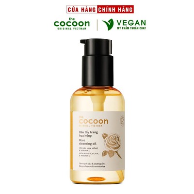 Dầu tẩy trang hoa hồng cocoon việt nam 140ml VEGAN - Mỹ Phẩm Thuần Chay