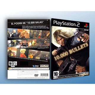 Đĩa game PS2,10.000 Bullets (hành động, bắn súng góc nhìn thứ ba) cho PS2