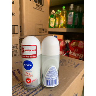 Combo 2 lăn khử mùi Nivea khô thoáng cho nữ chai 50ml