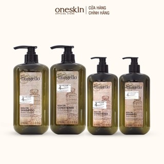 Dầu gội xả siêu mượt Dangello Keratin 500 - 800ML, phục hồi siêu mượt chuẩn salon tại nhà