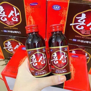 NƯỚC HỒNG SÂM HÀN QUỐC( hộp 10 chai)