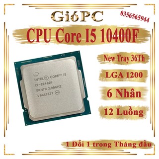 Cpu core i3 10105f, i5 10400f bộ vi xử lý intel i3 10105f 4 nhân 8 luồng
