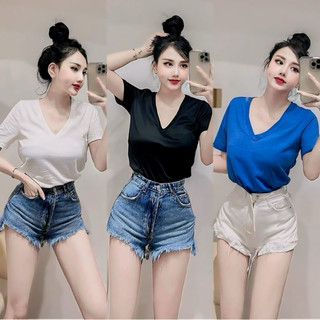 ÁO THUN CỔ TIM TRƠN