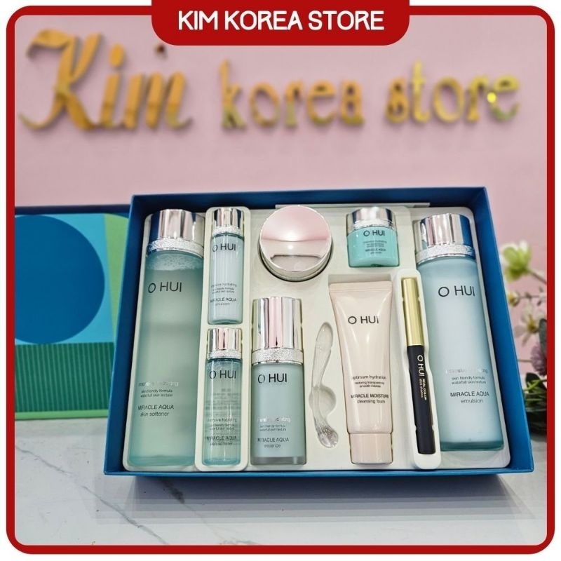 Set mỹ phẩm Ohui Aqua ⚡FREESHIP⚡ Bộ dưỡng cấp nước kiềm dầu, combo cao cấp điều tiết dầu dành cho da dầu và da hỗn hợp