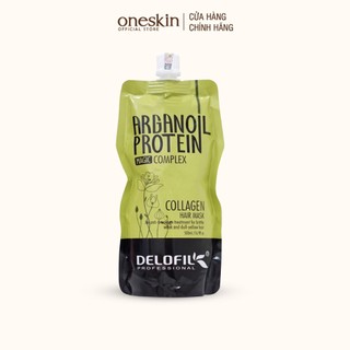 Kem ủ tóc phục hồi siêu mượt Delofil Collagen Hair Mask 500ML dạng túi