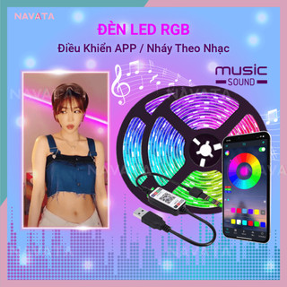 [XẢ HÀNG] Đèn Led RGB Chỉnh APP trên 16 triệu màu nháy theo nhạc đèn trang trí triệu view video