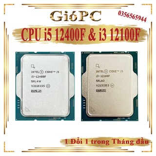 CPU intel core i5 12400f, i3 12100F, bộ vi xử lý cpu chạy socket 1700