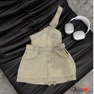Yếm váy jean 1 quai Newww 2 màu