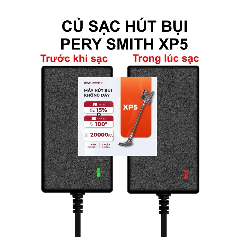 Dây sạc hút bụi PerySmith Xtreme XP5