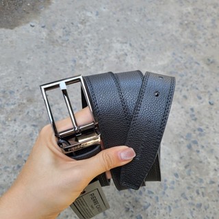 Thắt lưng dây nịt da mặt kéo trượt đẩy Pierre Cardin Malaysia slide buckle belt