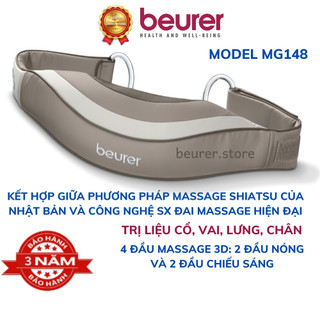 Đai massage hồng ngoại Beurer MG148, mát xa hỗ trợ điều trị về đau nhức cổ vai gáy, an toàn khi sử dụng