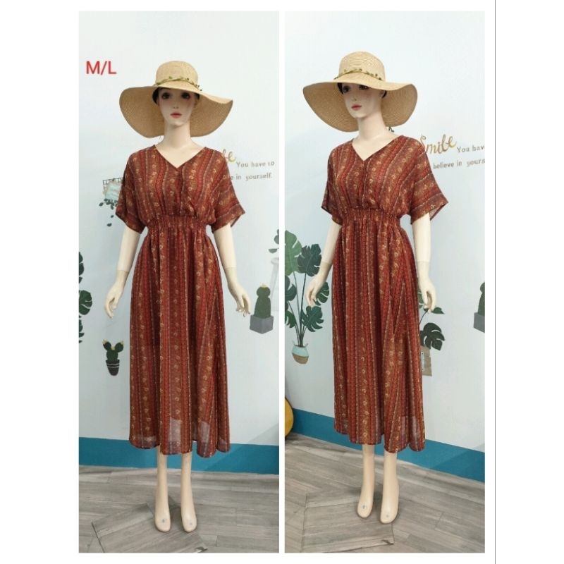 Đầm maxi, Đầm Vintage Nhật Hàn
