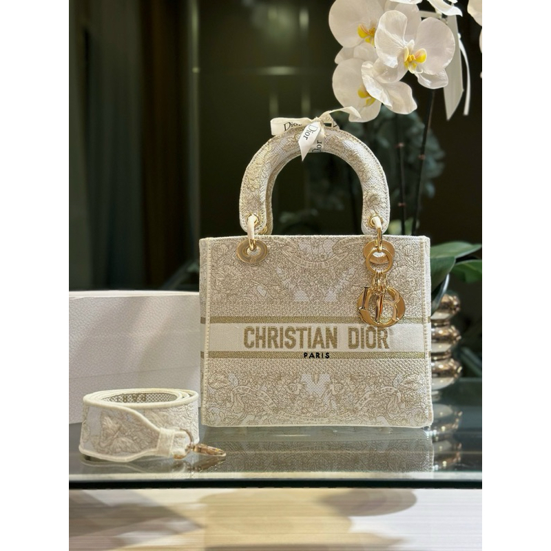 Túi D I O R D-lite thổ Cẩm Fullbox