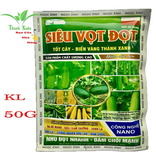 Phân bón siêu vọt đọt phát đột mạnh - to lá - nở cọng gói 50g