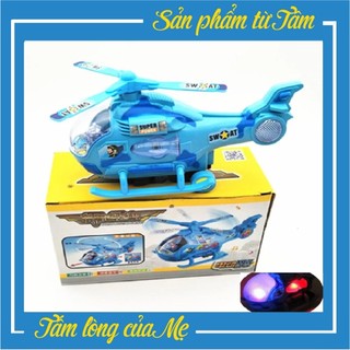 Đồ chơi máy bay trực thăng chạy pin có nhạc và đèn vui nhộn cho bé