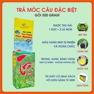 Trà xanh thái nguyên, trà móc câu thái nguyên loại đặc biệt, sao tay thủ công, tiêu chuẩn VietGap