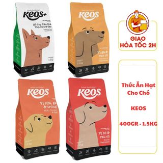 (CÓ QUÀ TẶNG) Thức Ăn Hạt Cho Chó Keos - Nhiều Vị - 400gr - 1.5kg