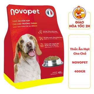 (CÓ QUÀ TẶNG) Thức Ăn Hạt Cho Chó NOVOPET ADULT - 400gr