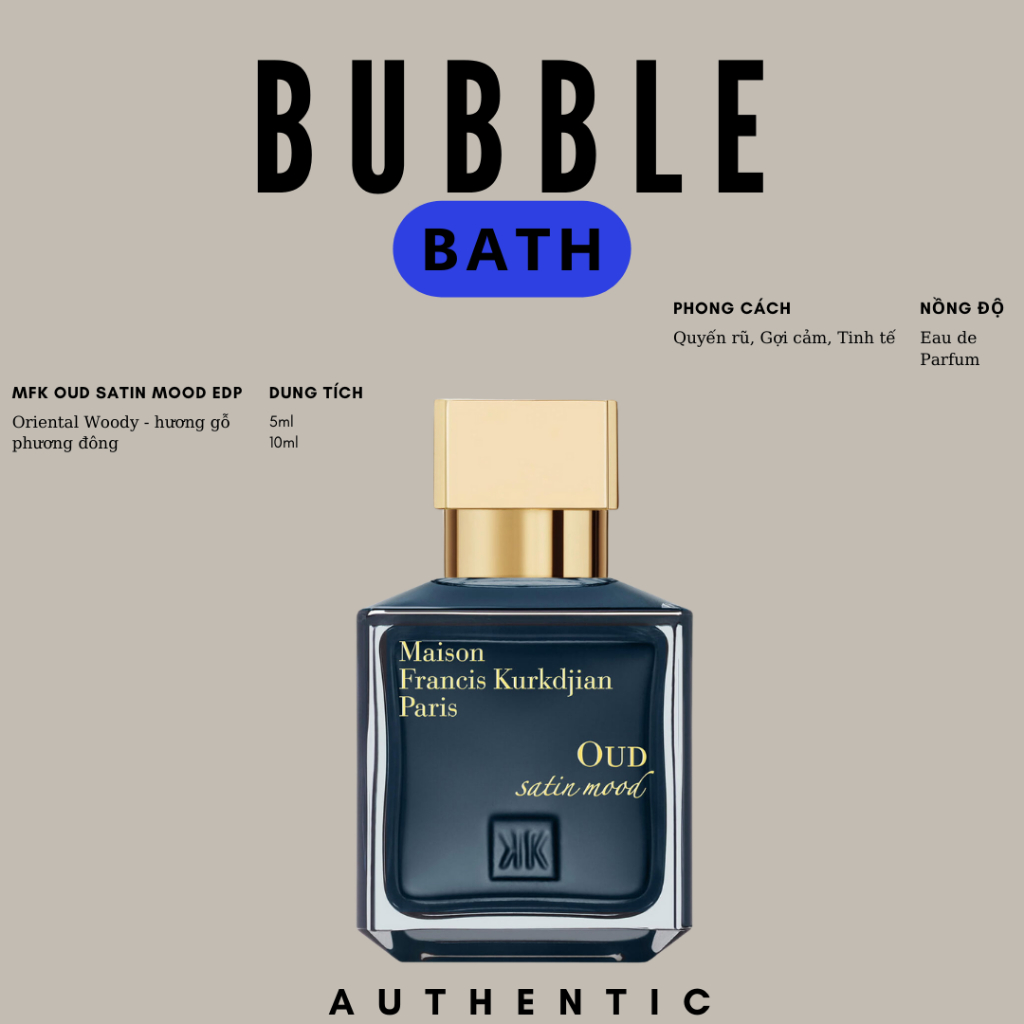 Nước Hoa Maison MFK Oud Satin Mood 5ml/10ml