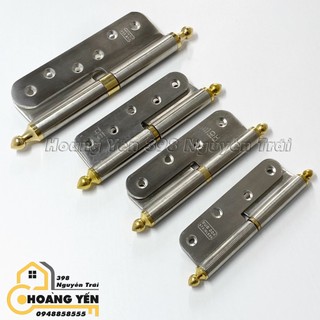 Bản lề cối inox 304 đầu đồng số 2/ số 5/ số 9, số 12, Bản lề cửa sổ, cửa đi, cửa thông phòng, Bản lề cối cửa gỗ đầu nhọn