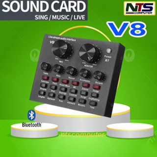 Vang Mini Karaoke, Sound Card V8 Karaoke, Thu Âm, Livestream, Có Bluetooth, Bản Quốc Tế