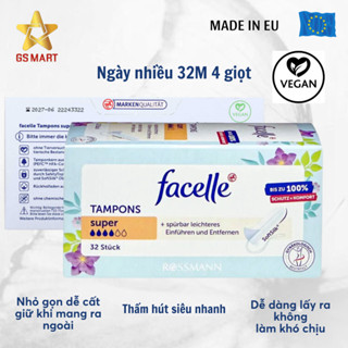 Băng vệ sinh Tampon Facelle Super Plus - Băng vệ sinh dạng nút