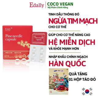 Tinh dầu thông đỏ edally hàn quốc pine needle capsule edally 180 viên/hộp