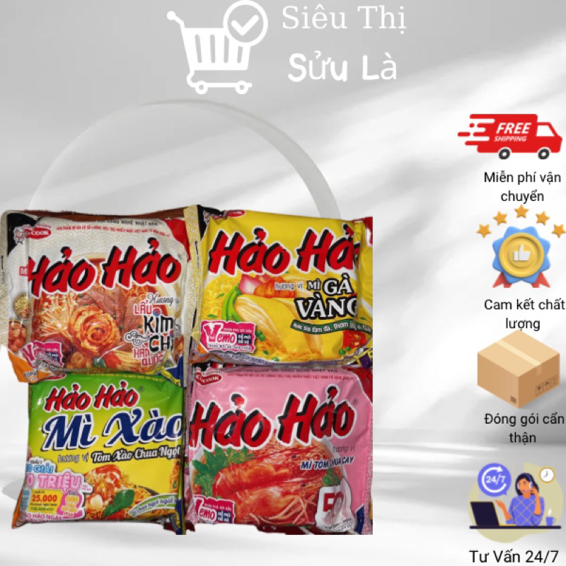 Combo 10 Gói Mì Tôm Hảo Hảo Đủ Các Vị