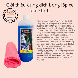 Dung dịch làm đen bống lốp black brill 1l ekokemika
