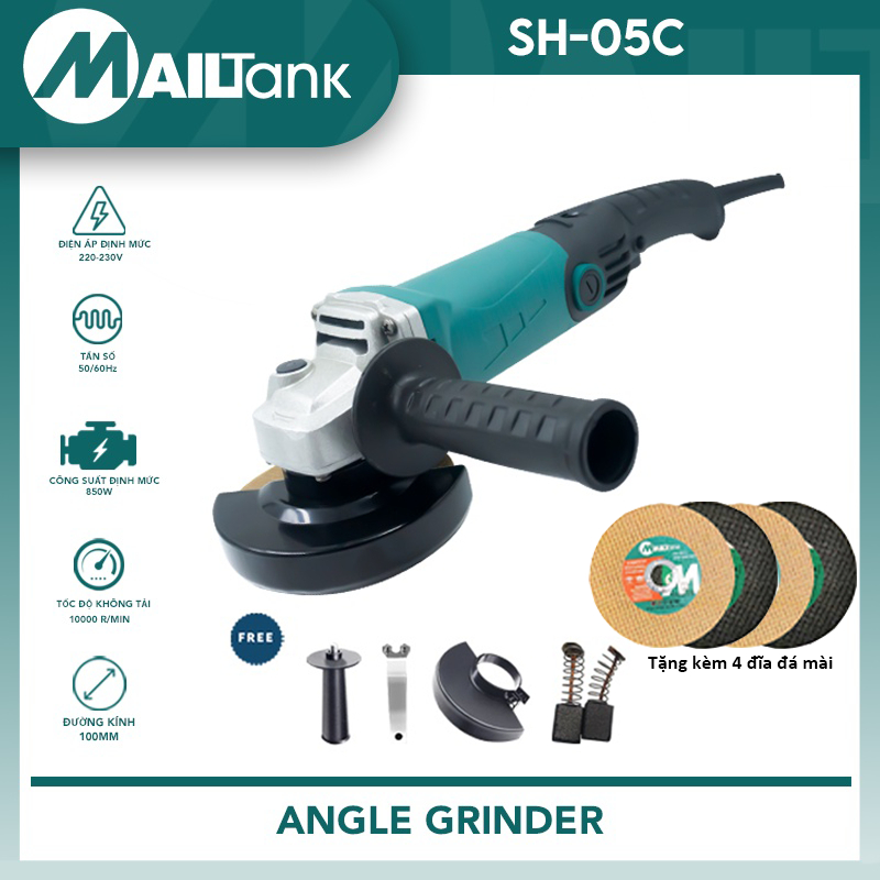 SH05C Máy mài góc máy chà nhám máy đánh bóng máy mài đá điều chỉnh tốc độ công suất 850W bền động cơ mạnh máy cắt