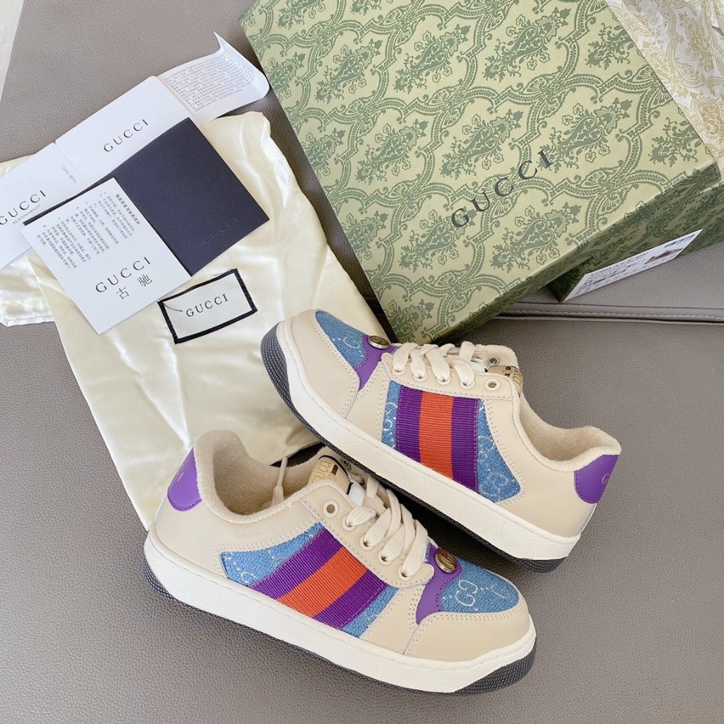 Giày thể thao GC Sơn Tùng - Hải Tú , giày sneaker GG ST xanh - hồng cao cấp cho nam nữ