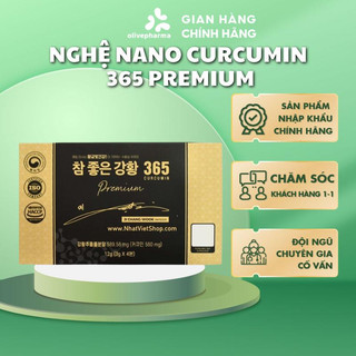 Olivepharma Chính Hãng - Tinh Chất Nghệ Nano 365 Curcumin Premium Hàn Quốc Hỗ Trợ Sức Khoẻ  và Đẹp Da