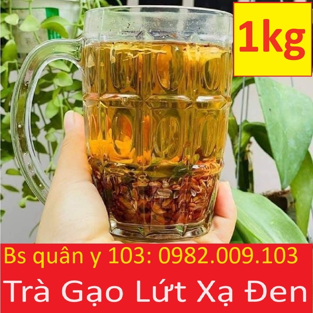 1Kg Trà gạo lứt xạ đen, đậu đen, đậu đỏ, hoa nhài, lá sen hỗ trợ giảm cân, đẹp da, hỗ trợ ngủ ngon