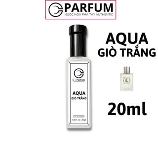 Nước Hoa Nam Aqua Giò trắng 20ml pour homme thơm lâu hương tươi mát quyến rũ