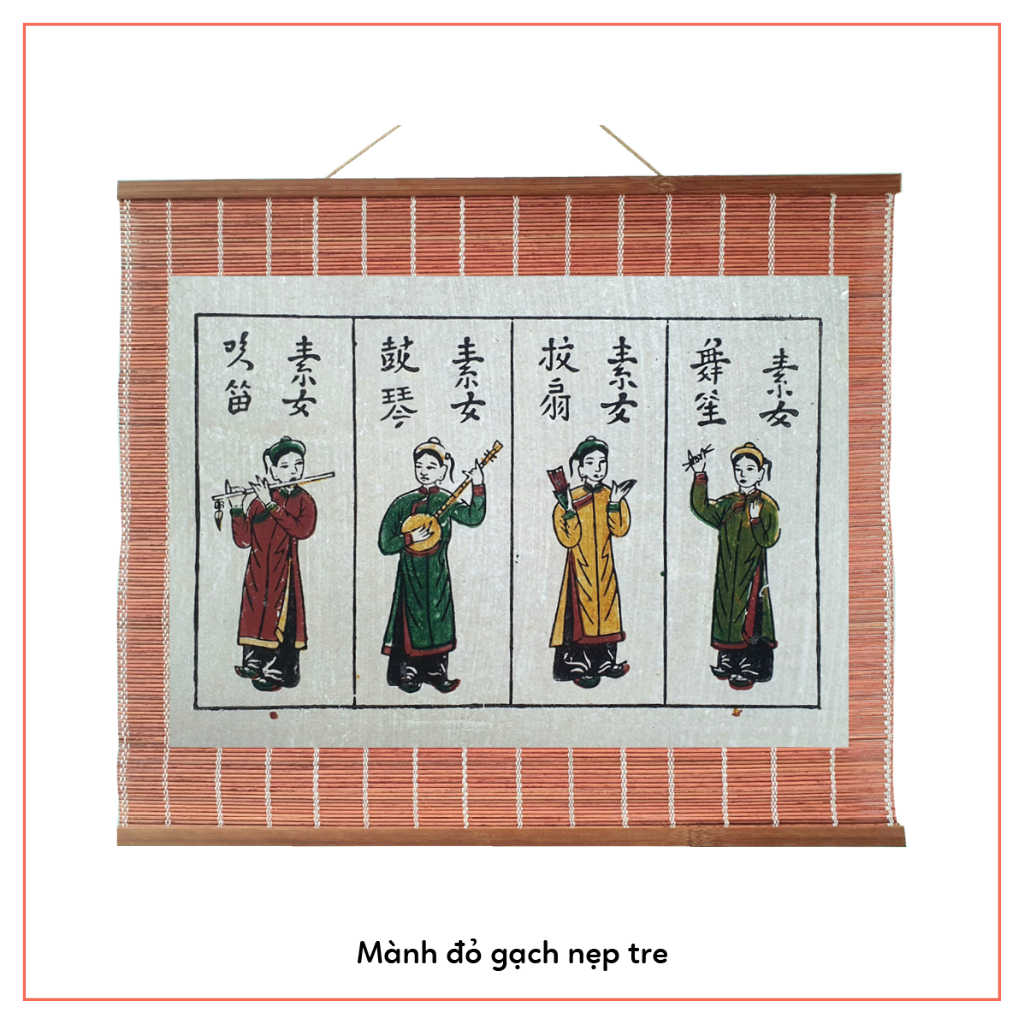 Tranh dân gian Đông Hồ - Tranh Tố nữ - Dong Ho folk woodcut painting