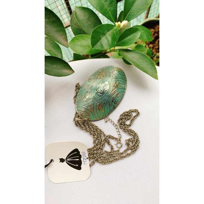 Dây chuyền mặt trứng vintage si Nhật