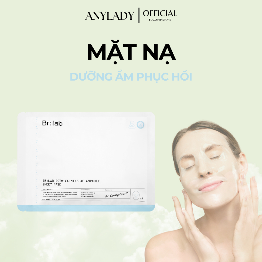 (Set 5 Miếng X 25ml) Mặt Nạ Dưỡng Ẩm Phục Hồi Da BRLAB Hàn Quốc Dành Cho Da Khô, Da Nhạy Cảm VBR1612